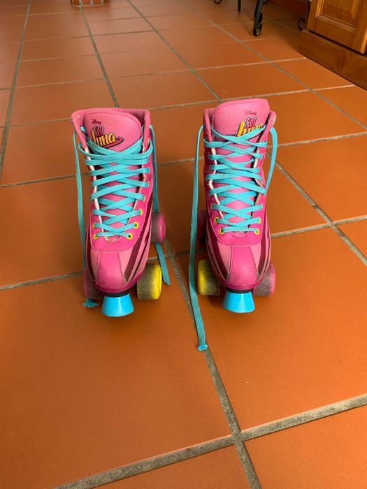 Patins de 4 rodas da serie Sou Luna, ajustáveis, com travão resistente