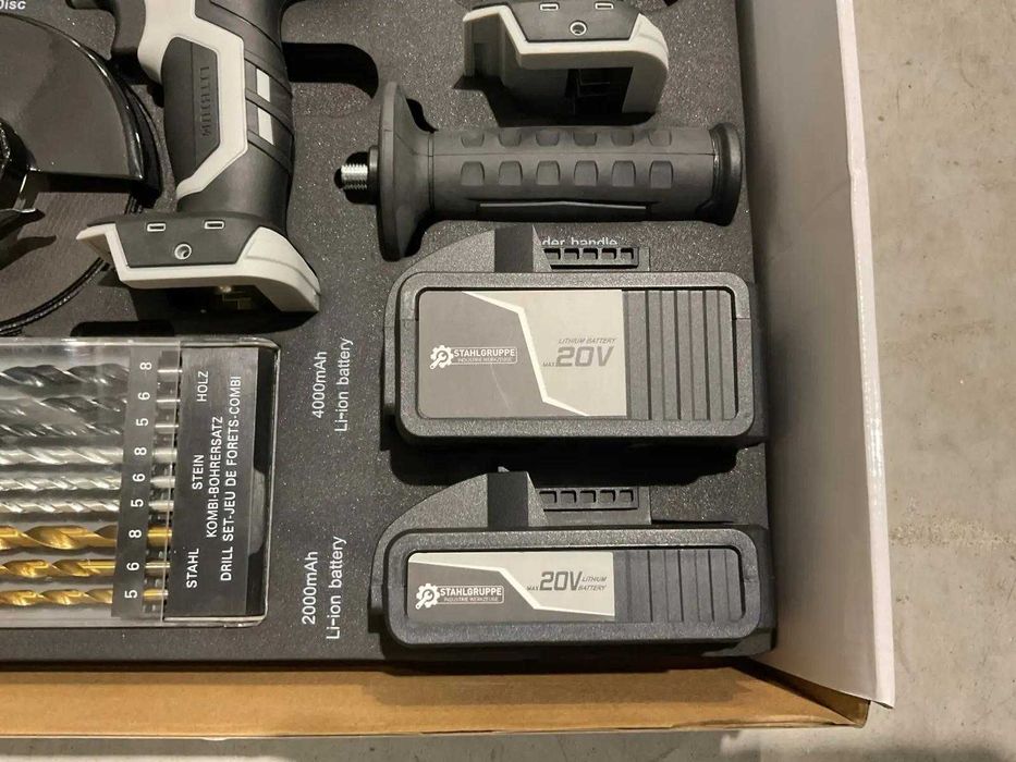 Zestaw elektronarzędzi akumulatorowych STAHLGRUPPE 20V – 4w1