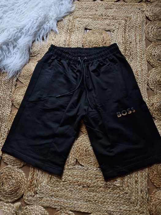 Nowe męskie spodnie krótkie spodenki szorty bo ss czarny bawełna M