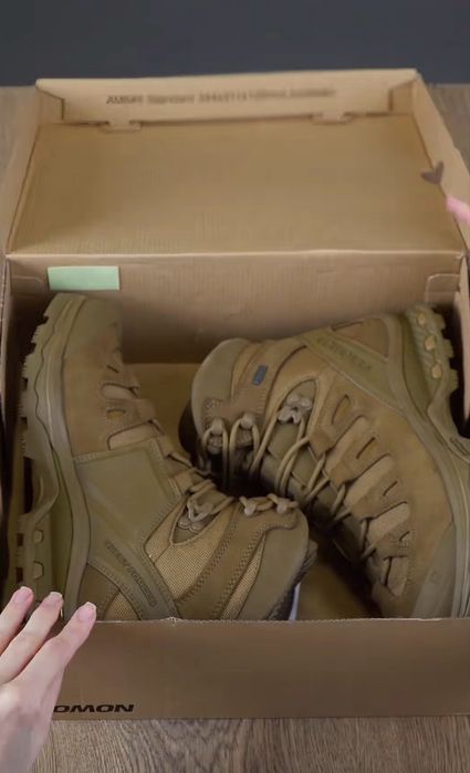 Берци Quest 4D Gore-Tex Forces 2 EN High Coyote Brown Solomon черевики чоловічі від 41 по 45 розмір