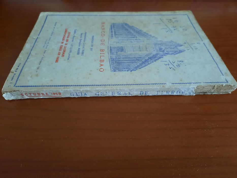 Guia general de ferrocarriles para ir a Francia Out 1939