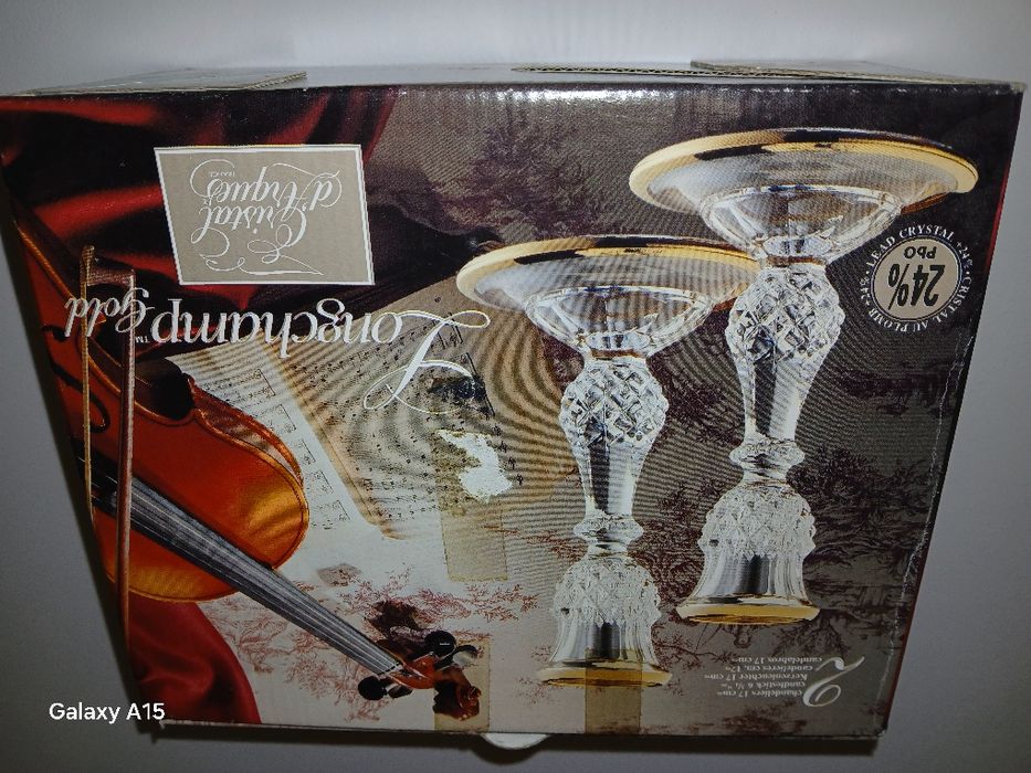 Castiçais Vintage Cristal d'Arques 24%