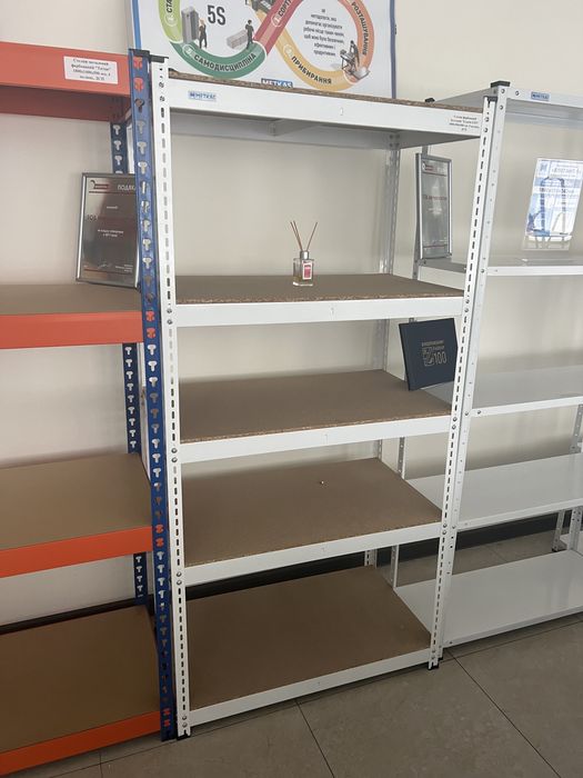 Стелажі металеві з мелалевими та мдф дсп полицями