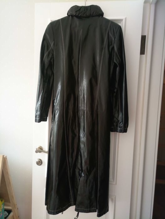Кожаный ПЛАЩ новый