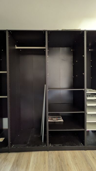 Armários IKEA PAX Preto Madeira