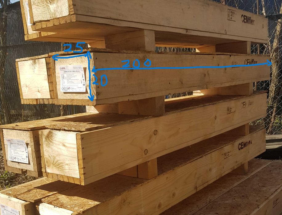 Skrzynki drewniane po Cemflex, kwietnik, warzywniak, deski, drewno