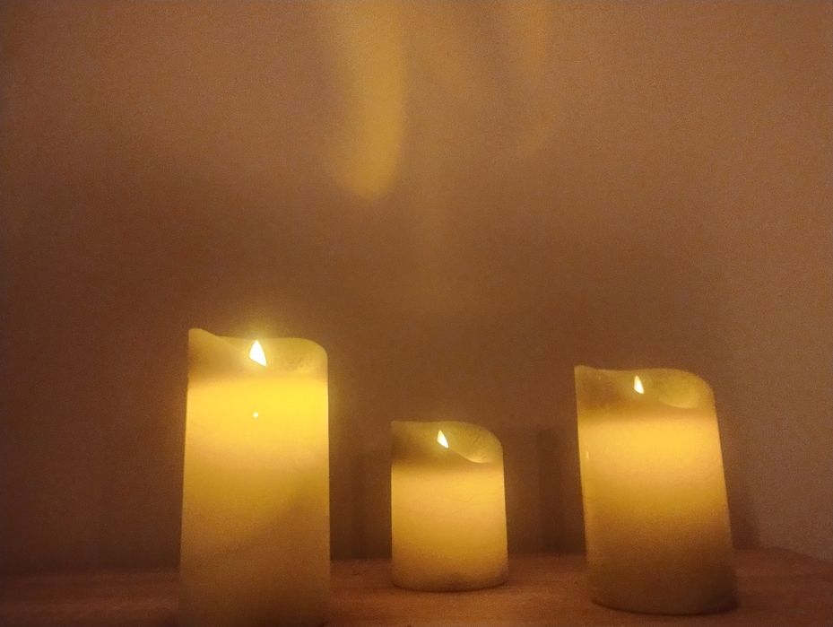 Świeca, świece LED bezpłomieniowe  3 sztuki