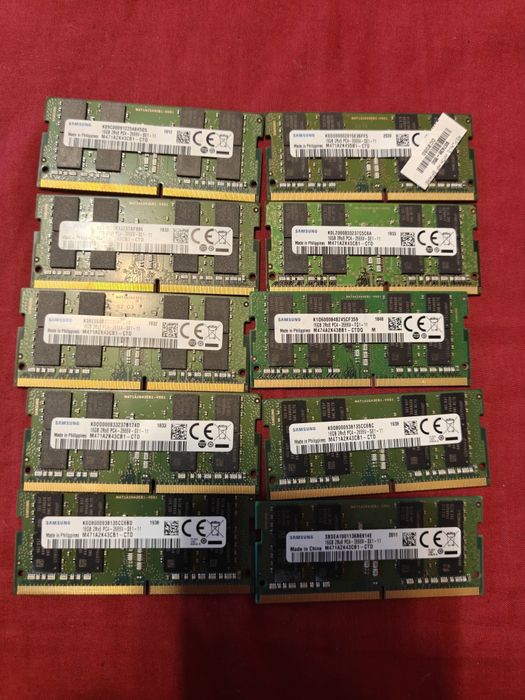 Пам'ять для ноутбукiв Samsung ddr 4 sodimm 16 gb планка