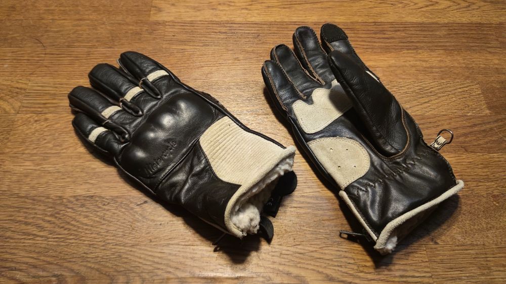 Luvas para Mota em cabedal Tam M cafe racer scrambler