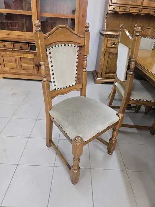 Zestaw mebli – stół, krzesła, witryna i kredens. Transport cały kraj.