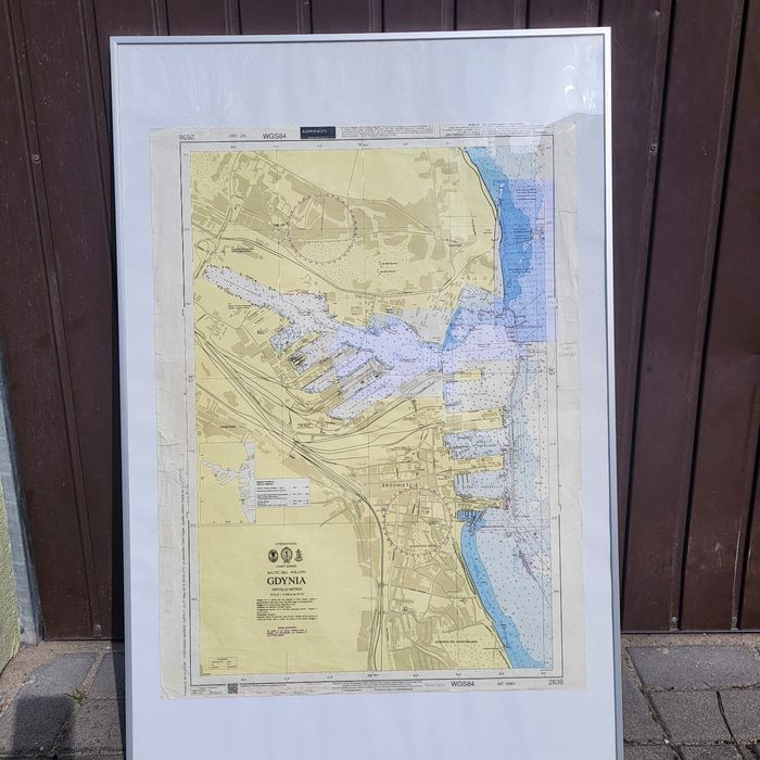 Mapa portu Gdynia.