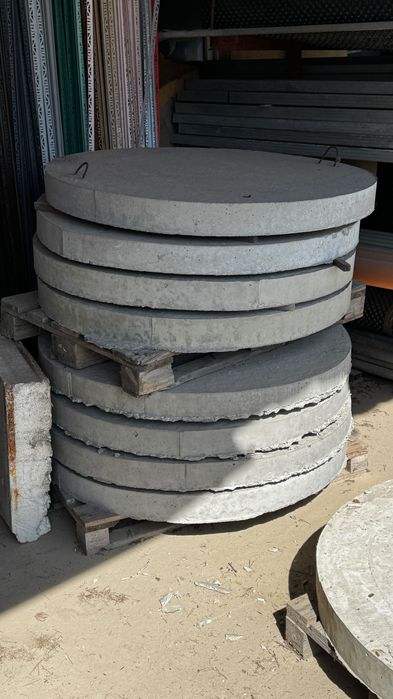 Betonowe pokrywy studni dekle 100/120/140 cm – grubość 10 i 15 cm