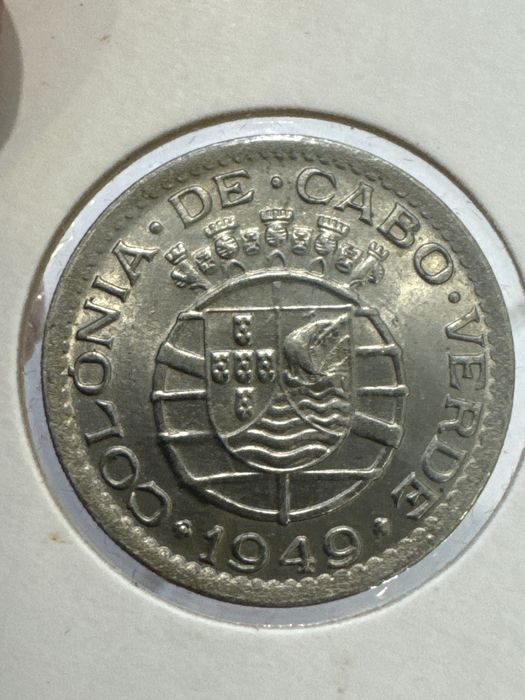 Moeda 50 cent 1949 Cabo Verde