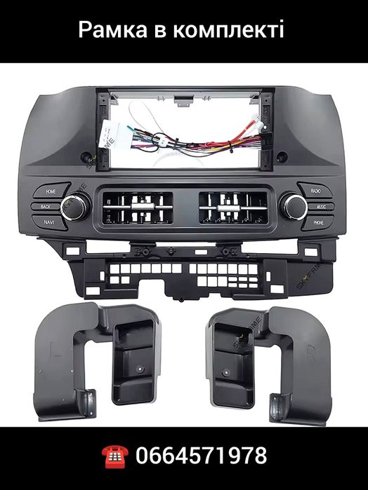Магнітола Android Mitsubishi Lancer X Carplay 4G-LTE Камери 360 Bluetooth WiFi USB
