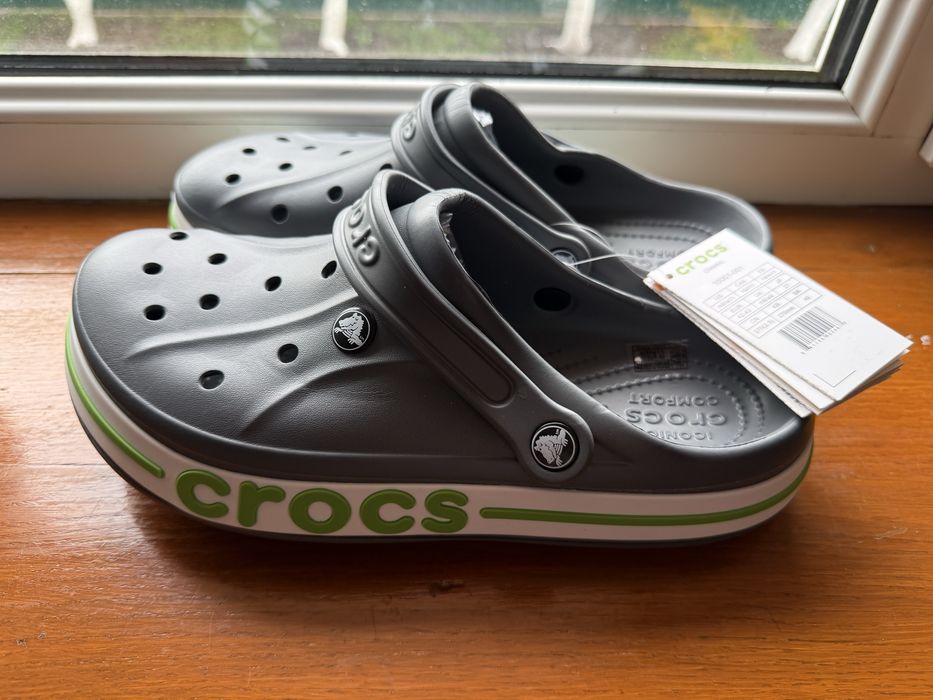 Crocs classic в наявності сірі та сині 27 см
