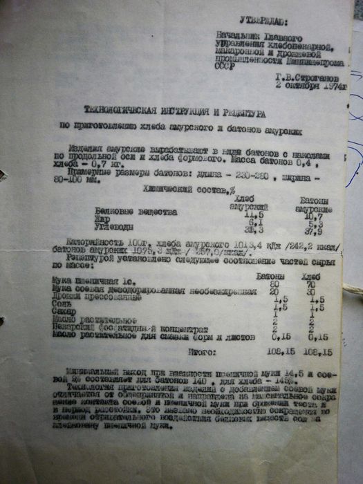 Рецептуры и Технологическ инструкции  для хлебопекарной промышленности