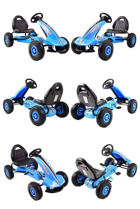 Najnowszy GOKART Na pedały, KOŁA POMPOWANE, hamulec G203