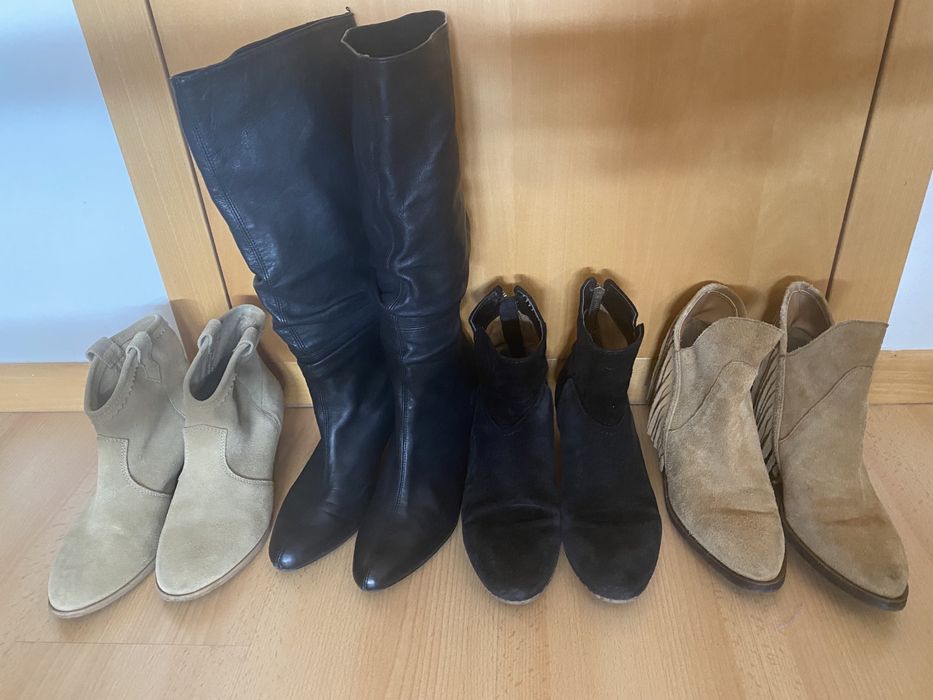 Botas diversas tamanho 38