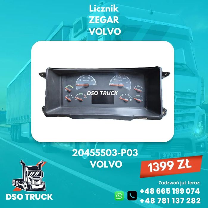 20455503-P03 Licznik ZEGAR VOLVO VDO FH FM