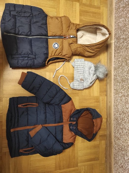 Куртка George, жилетка H&М, зимовий набір для хлопчика