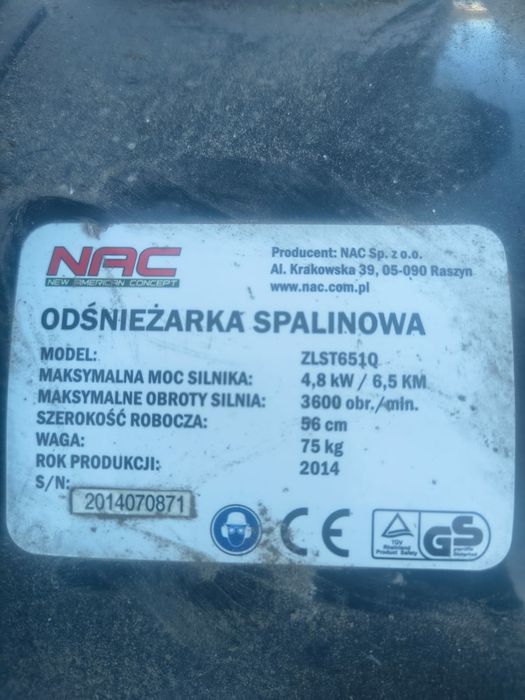 Odśnieżarka do śniegu