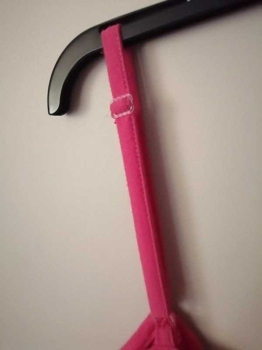 Nowa sukienka XL 42 plisowana z wiskozy różowa malinowa