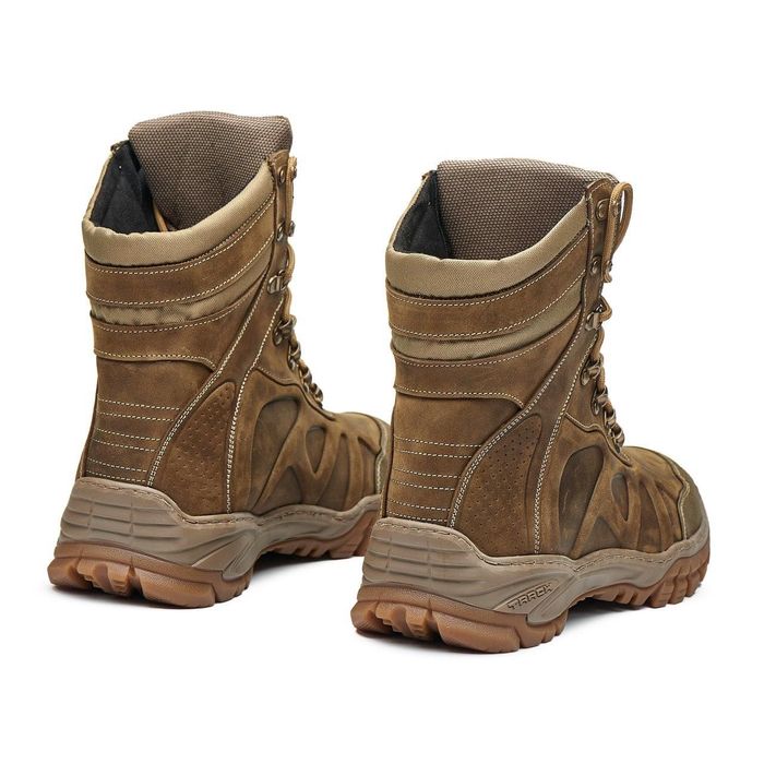 Шкіряні берці демісезонні берцы демисезонные кожаные берци койот хакі