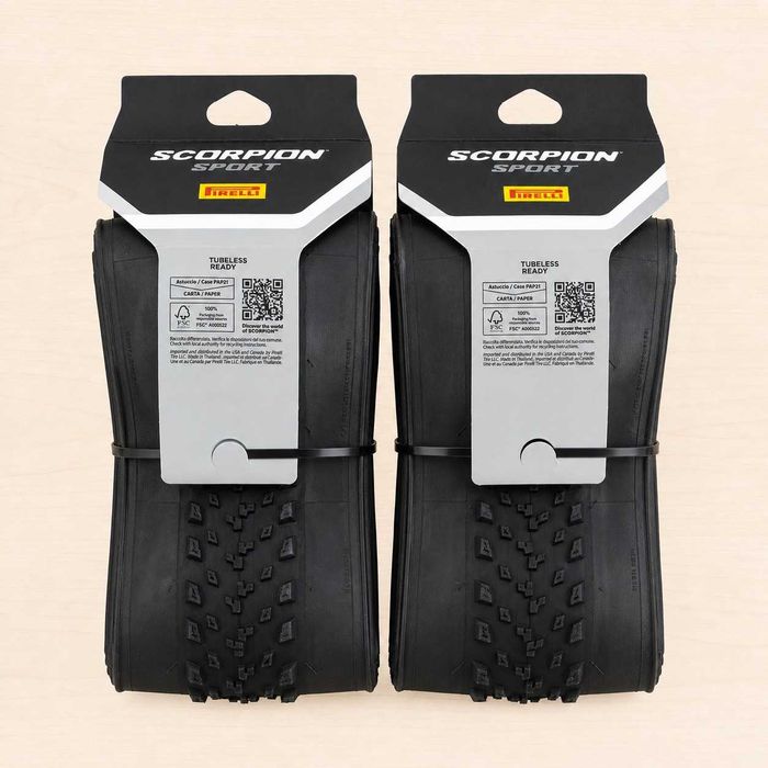Pack 2 Pneus Pirelli SCORPION Sport XC M Mixed Terrain 29x2.20 TLR Folding