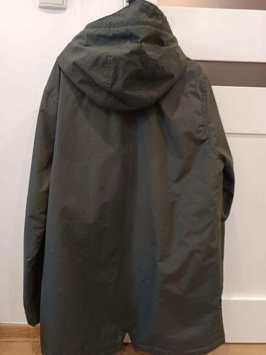 Parka męska ciemna zieleń