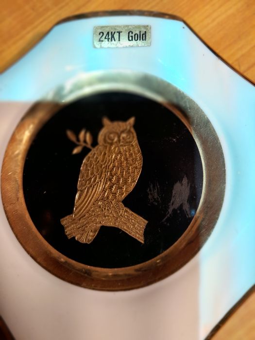 Joia Japão 13 cm  porcelana e ouro e prata  de lei grande Lu