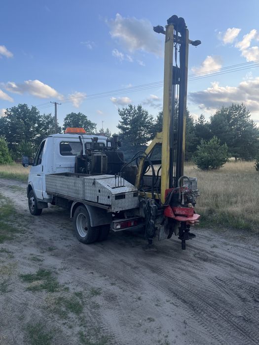 Wiertnica geotechniczna i geologiczna na zamochodzie Gazella kompletny zestaw