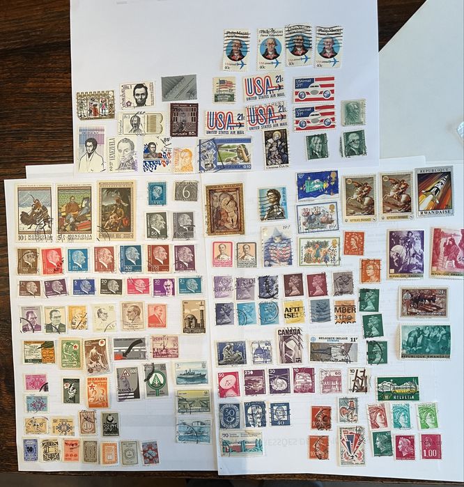 Lote de 132 Selos postais Turquia e outros