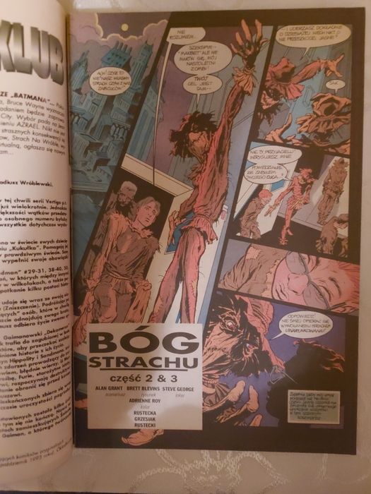 Komiks batman bóg strachu