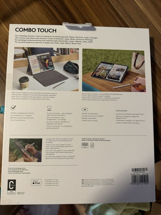 Logitech Combo touch tastatur case ipad air 13-inch новий запакований