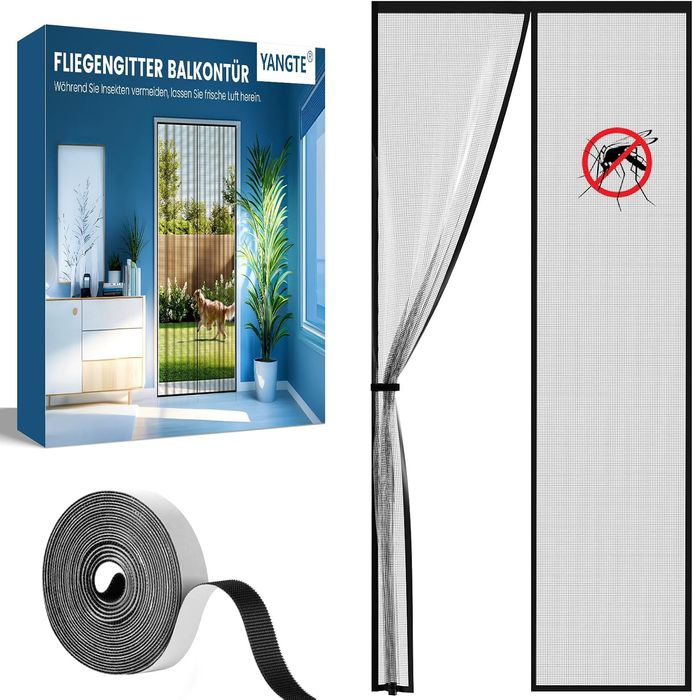 Moskitiera magnetyczna 85x200cm bez wiercenia