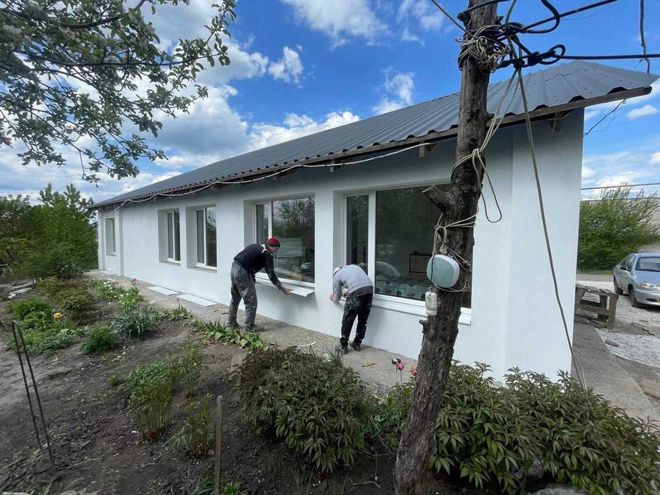 Будівництво. Строительство. Кладка стен, фундамент. Реконструкция