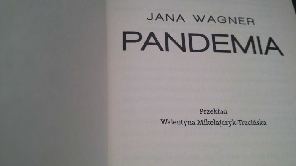 Pandemia Jana Wagner