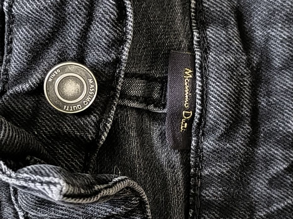 Jeansy czarne damskie Massimo Dutti, rozm. 38