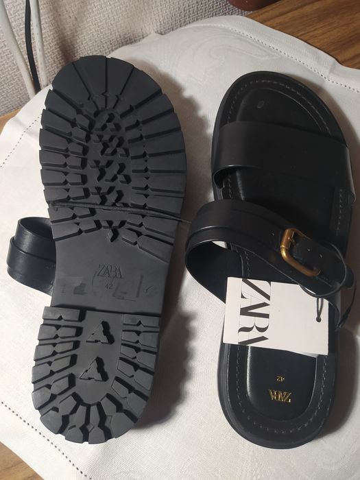 Сандалии женские, новые, кожаные Zara, размер 41,5-42