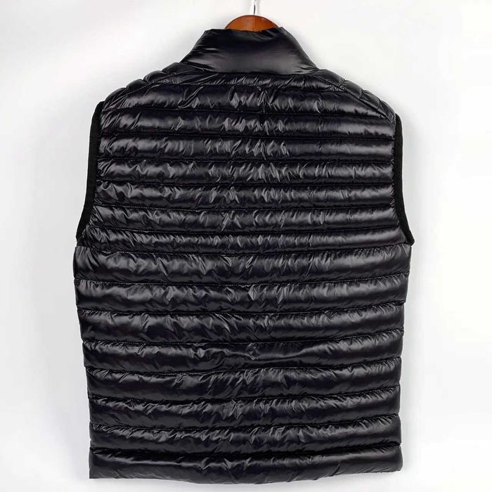 Мужская стеганая жилетка, сезон весна/осень, цвет черный, размер XL