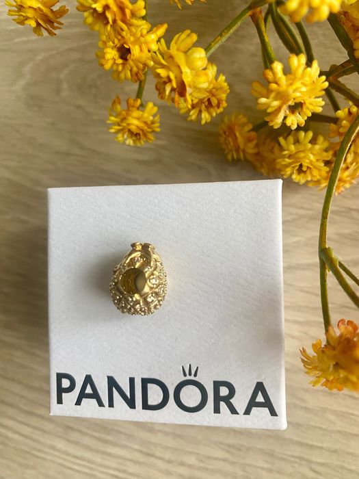 Charms Pandora Ananas srebro pozłacane