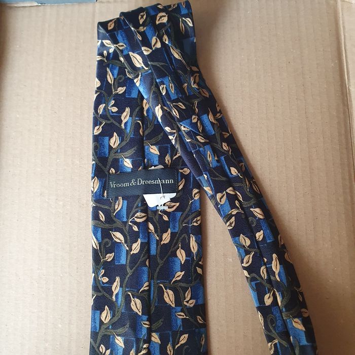 Krawat męski w kwiaty (k-5)OK