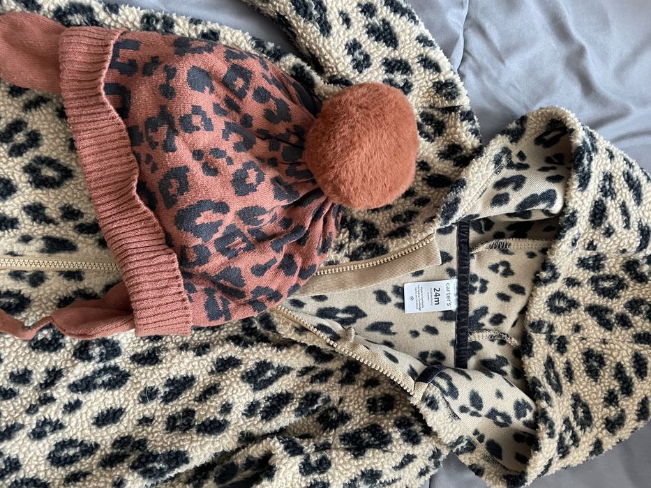 Ромпер леопардовий теплий carters 24