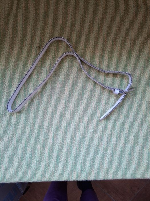 Pasek biały damski 101 cm