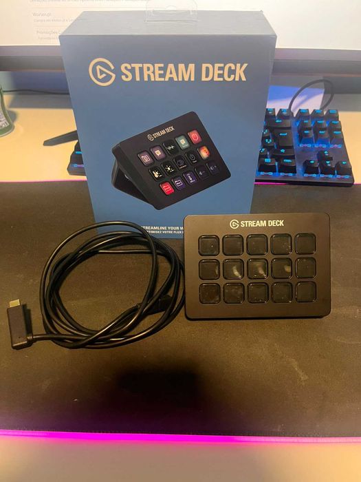 Elgato Stream Deck 15 Teclas – Completo com Caixa e Cabo