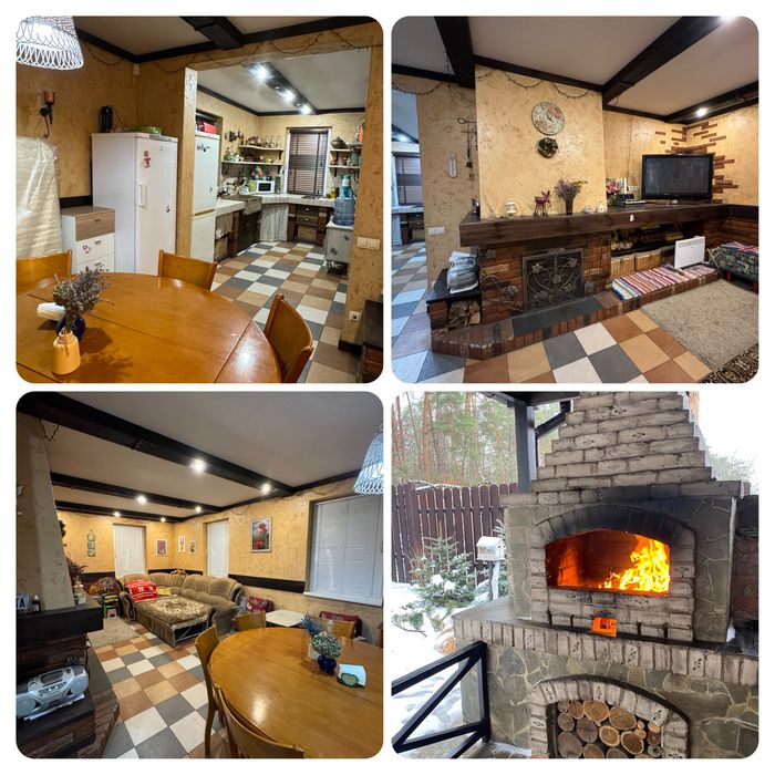 Затишний будинок з каміном в сосновому лісі, 10 соток.