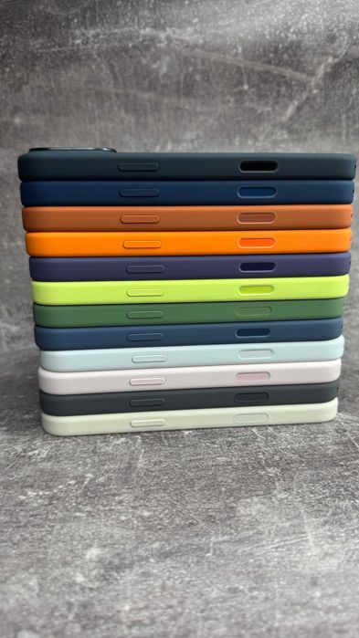 Чохол Silicone Case MagSafe з кнопкою + Animation iPhone 17 17 Pro Max