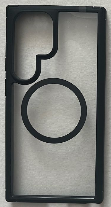 TAURI etui 5w1 Samsung S24 Ultra MagSafe Black przeźroczysty