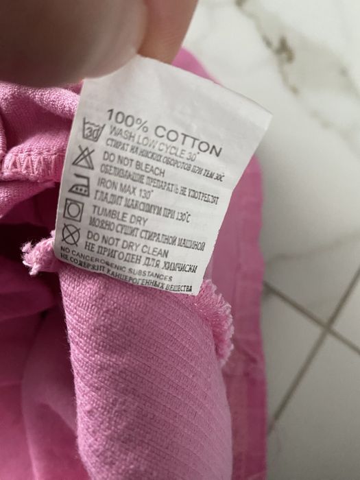 Sztruksowa różowa sukienka 74
