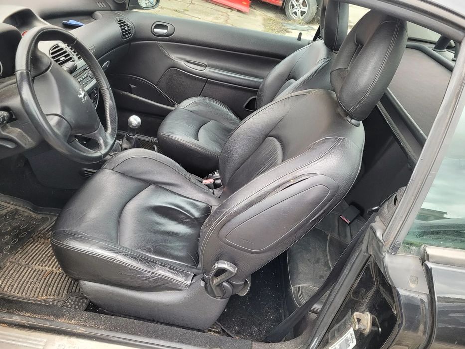 Fotel kierowcy pasażera kanapa Peugeot 206 CC Cabrio 2004r skóra